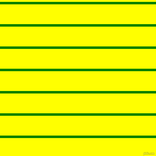 horizontal lines stripes, 8 pixel line width, 64 pixel line spacing, Green and Yellow horizontal lines and stripes seamless tileable