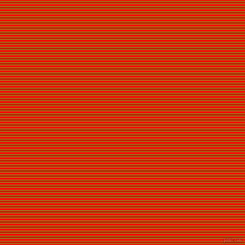 horizontal lines stripes, 1 pixel line width, 4 pixel line spacing, Lime and Red horizontal lines and stripes seamless tileable