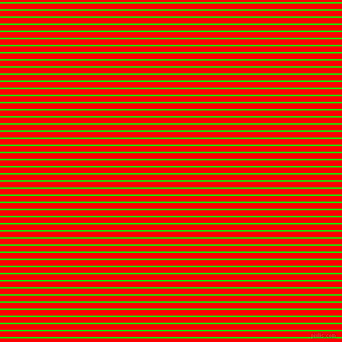 horizontal lines stripes, 2 pixel line width, 8 pixel line spacing, Lime and Red horizontal lines and stripes seamless tileable