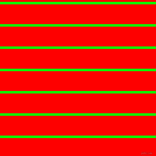 horizontal lines stripes, 8 pixel line width, 64 pixel line spacing, Lime and Red horizontal lines and stripes seamless tileable