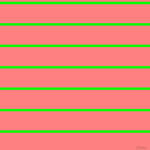 horizontal lines stripes, 8 pixel line width, 64 pixel line spacing, Lime and Salmon horizontal lines and stripes seamless tileable