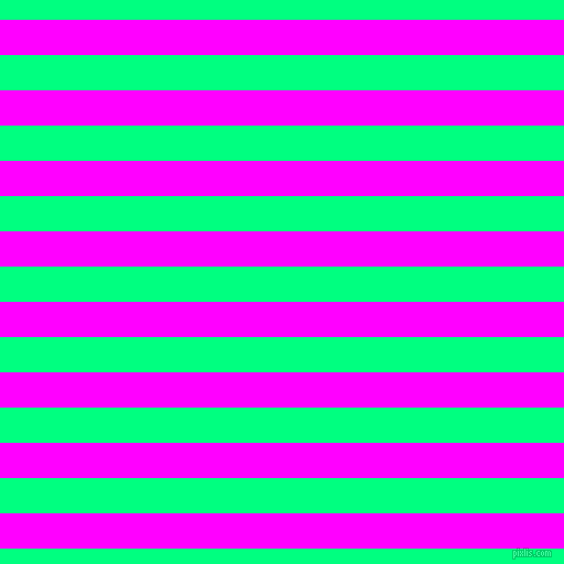 horizontal lines stripes, 32 pixel line width, 32 pixel line spacing, Magenta and Spring Green horizontal lines and stripes seamless tileable