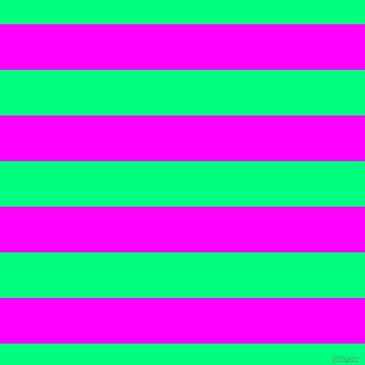 horizontal lines stripes, 64 pixel line width, 64 pixel line spacing, Magenta and Spring Green horizontal lines and stripes seamless tileable