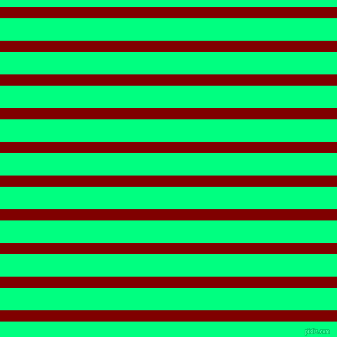 horizontal lines stripes, 16 pixel line width, 32 pixel line spacing, Maroon and Spring Green horizontal lines and stripes seamless tileable