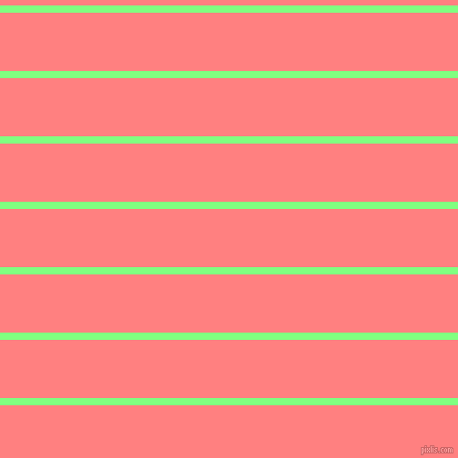horizontal lines stripes, 8 pixel line width, 64 pixel line spacing, Mint Green and Salmon horizontal lines and stripes seamless tileable