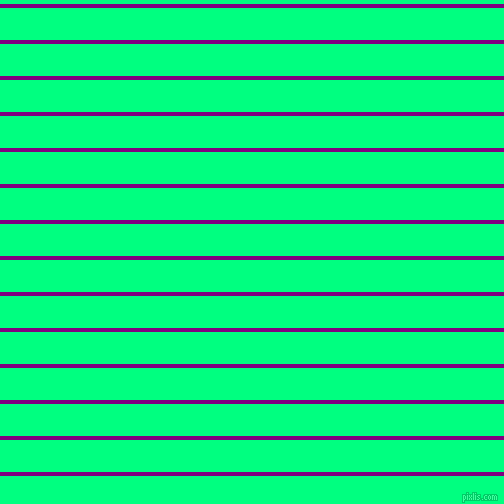 horizontal lines stripes, 4 pixel line width, 32 pixel line spacing, Purple and Spring Green horizontal lines and stripes seamless tileable