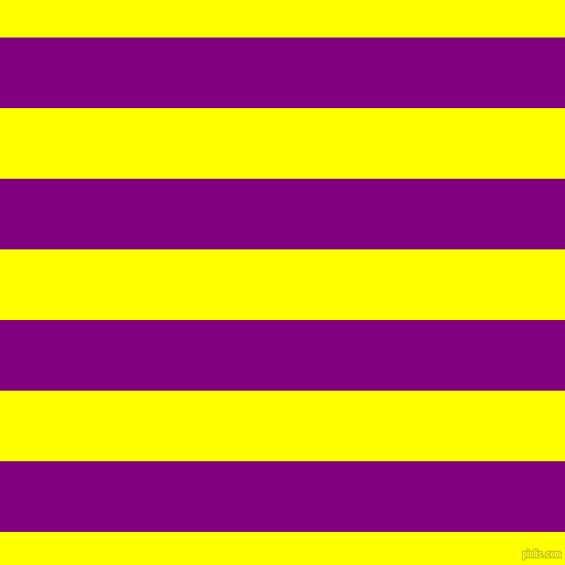 horizontal lines stripes, 64 pixel line width, 64 pixel line spacing, Purple and Yellow horizontal lines and stripes seamless tileable