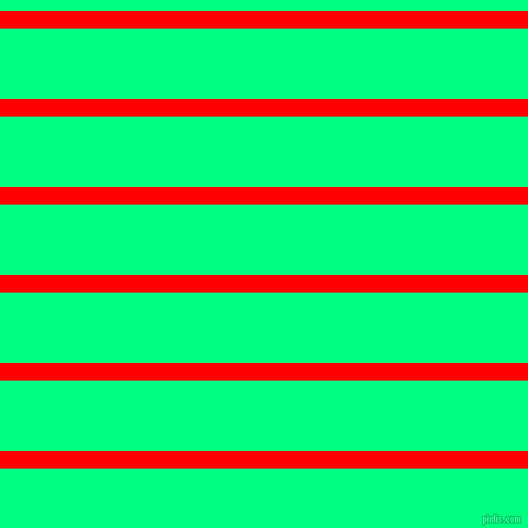 horizontal lines stripes, 16 pixel line width, 64 pixel line spacing, Red and Spring Green horizontal lines and stripes seamless tileable