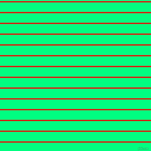 horizontal lines stripes, 4 pixel line width, 32 pixel line spacing, Red and Spring Green horizontal lines and stripes seamless tileable