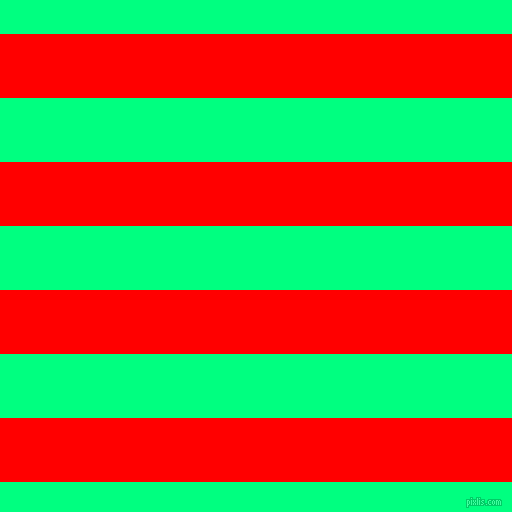 horizontal lines stripes, 64 pixel line width, 64 pixel line spacing, Red and Spring Green horizontal lines and stripes seamless tileable