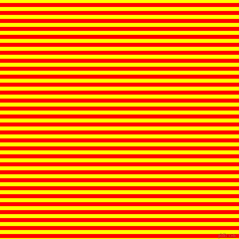horizontal lines stripes, 8 pixel line width, 8 pixel line spacing, Red and Yellow horizontal lines and stripes seamless tileable