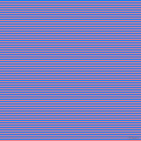 horizontal lines stripes, 4 pixel line width, 4 pixel line spacing, Salmon and Dodger Blue horizontal lines and stripes seamless tileable