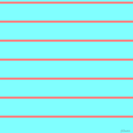 horizontal lines stripes, 8 pixel line width, 64 pixel line spacing, Salmon and Electric Blue horizontal lines and stripes seamless tileable