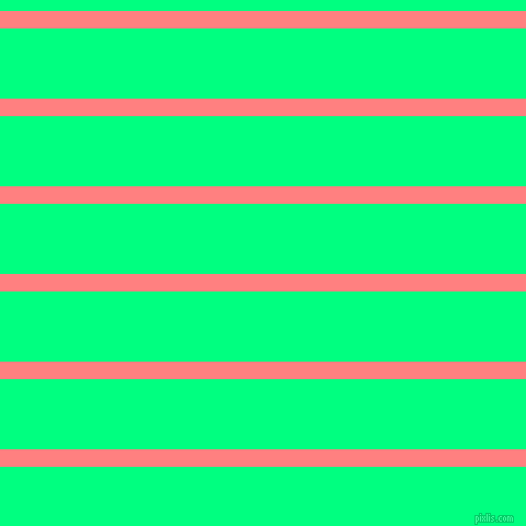 horizontal lines stripes, 16 pixel line width, 64 pixel line spacing, Salmon and Spring Green horizontal lines and stripes seamless tileable
