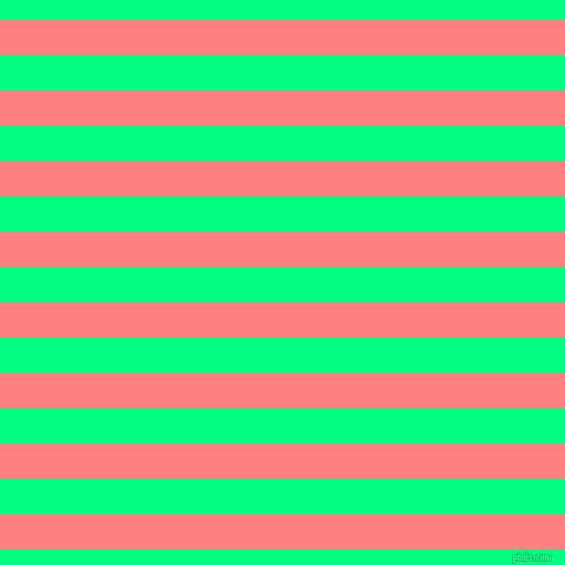 horizontal lines stripes, 32 pixel line width, 32 pixel line spacing, Salmon and Spring Green horizontal lines and stripes seamless tileable
