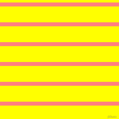 horizontal lines stripes, 16 pixel line width, 64 pixel line spacing, Salmon and Yellow horizontal lines and stripes seamless tileable