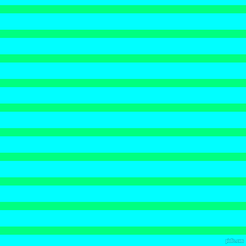 horizontal lines stripes, 16 pixel line width, 32 pixel line spacing, Spring Green and Aqua horizontal lines and stripes seamless tileable