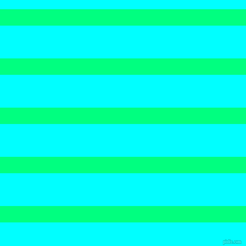 horizontal lines stripes, 32 pixel line width, 64 pixel line spacing, Spring Green and Aqua horizontal lines and stripes seamless tileable