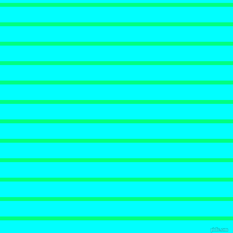 horizontal lines stripes, 8 pixel line width, 32 pixel line spacing, Spring Green and Aqua horizontal lines and stripes seamless tileable