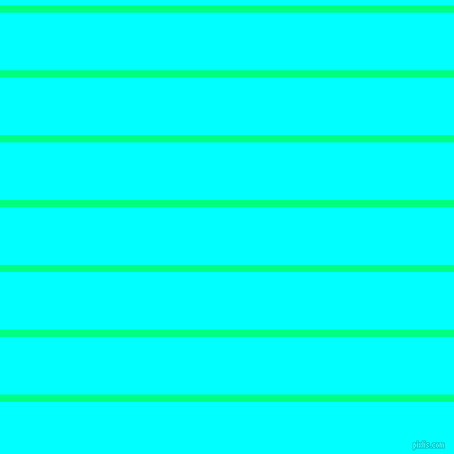 horizontal lines stripes, 8 pixel line width, 64 pixel line spacing, Spring Green and Aqua horizontal lines and stripes seamless tileable