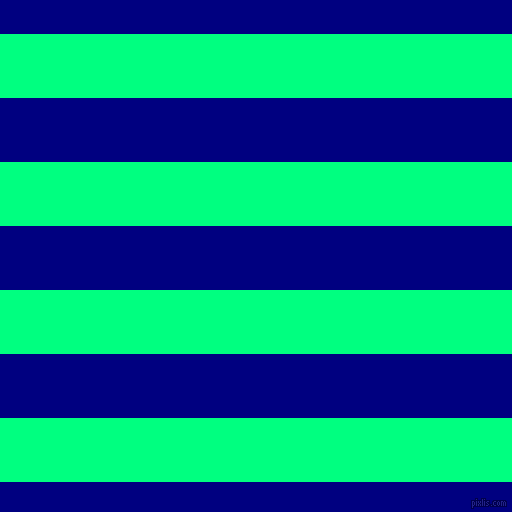 horizontal lines stripes, 64 pixel line width, 64 pixel line spacing, Spring Green and Navy horizontal lines and stripes seamless tileable