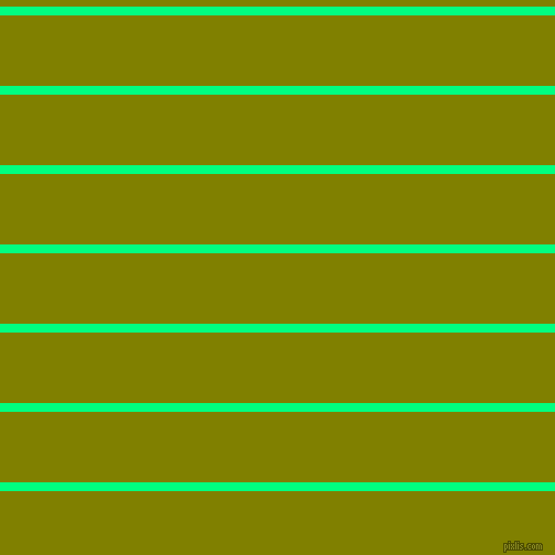 horizontal lines stripes, 8 pixel line width, 64 pixel line spacing, Spring Green and Olive horizontal lines and stripes seamless tileable