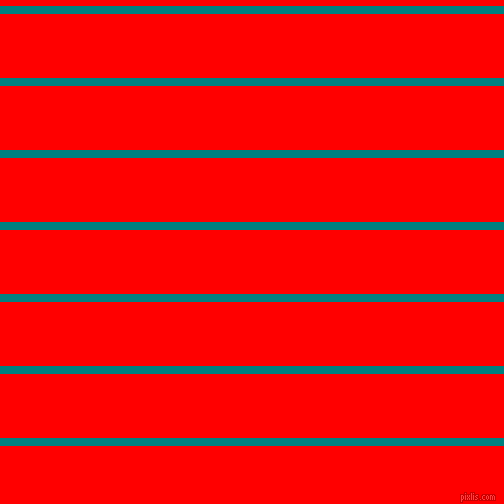 horizontal lines stripes, 8 pixel line width, 64 pixel line spacing, Teal and Red horizontal lines and stripes seamless tileable