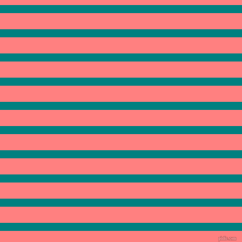 horizontal lines stripes, 16 pixel line width, 32 pixel line spacing, Teal and Salmon horizontal lines and stripes seamless tileable