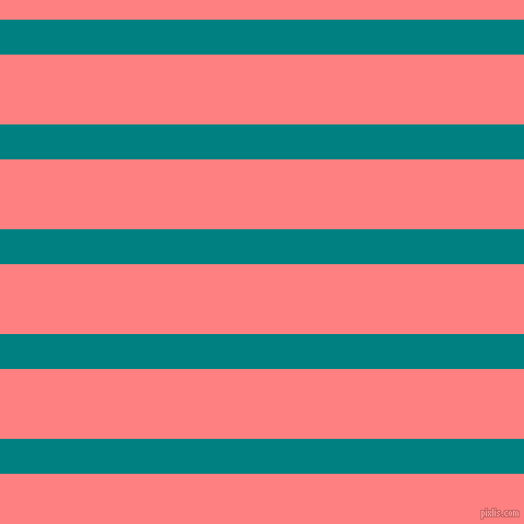 horizontal lines stripes, 32 pixel line width, 64 pixel line spacing, Teal and Salmon horizontal lines and stripes seamless tileable