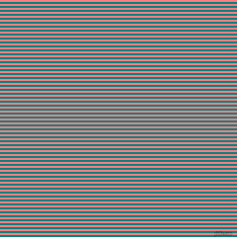 horizontal lines stripes, 4 pixel line width, 4 pixel line spacing, Teal and Salmon horizontal lines and stripes seamless tileable