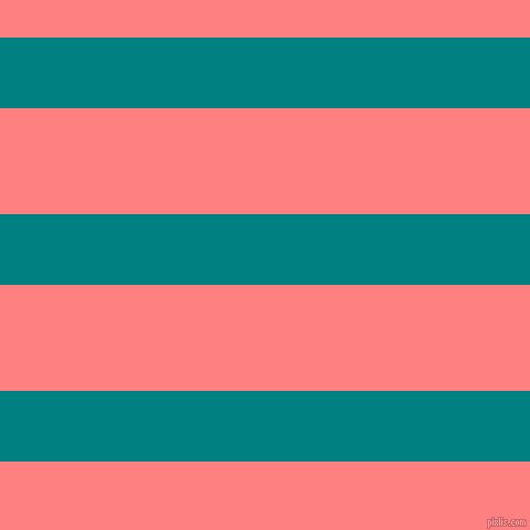 horizontal lines stripes, 64 pixel line width, 96 pixel line spacing, Teal and Salmon horizontal lines and stripes seamless tileable