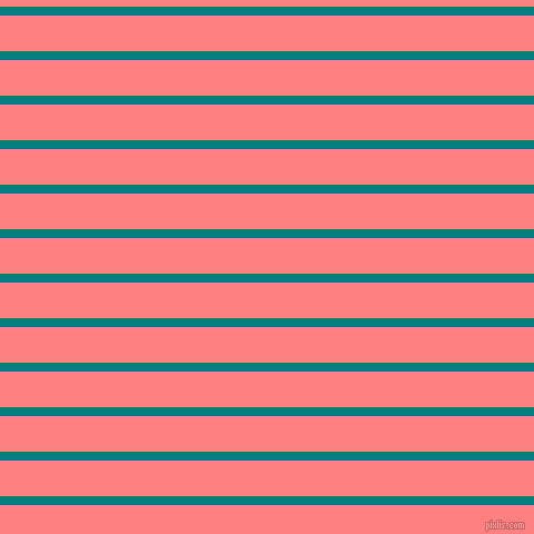 horizontal lines stripes, 8 pixel line width, 32 pixel line spacing, Teal and Salmon horizontal lines and stripes seamless tileable