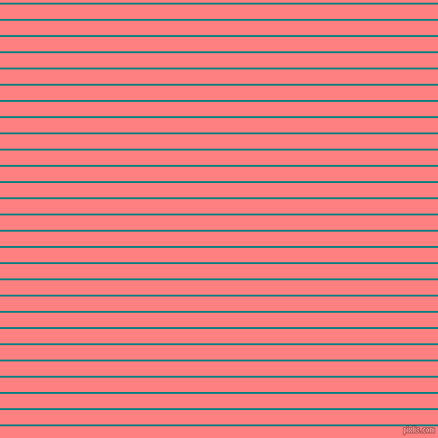 horizontal lines stripes, 2 pixel line width, 16 pixel line spacing, Teal and Salmon horizontal lines and stripes seamless tileable