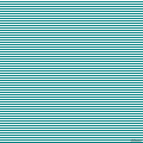 horizontal lines stripes, 4 pixel line width, 4 pixel line spacing, Teal and White horizontal lines and stripes seamless tileable