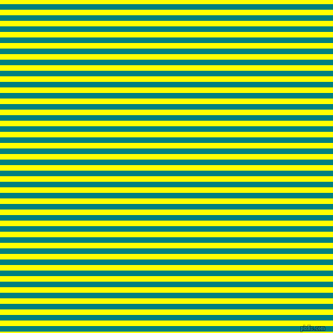 horizontal lines stripes, 8 pixel line width, 8 pixel line spacing, Teal and Yellow horizontal lines and stripes seamless tileable