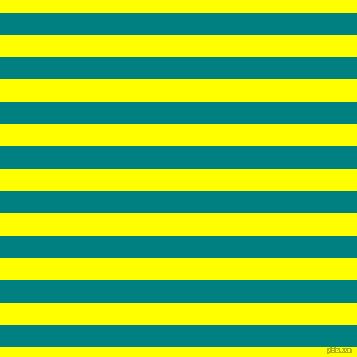 horizontal lines stripes, 32 pixel line width, 32 pixel line spacing, Teal and Yellow horizontal lines and stripes seamless tileable