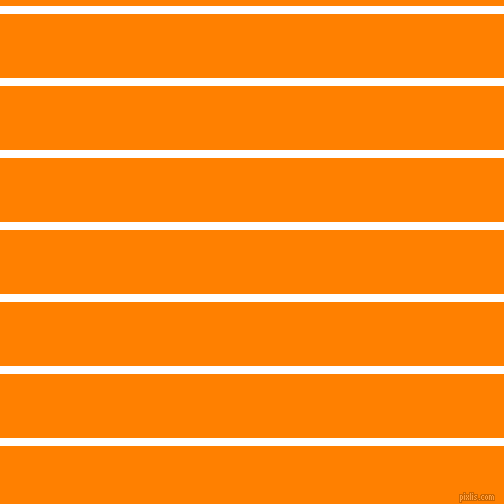 horizontal lines stripes, 8 pixel line width, 64 pixel line spacing, White and Dark Orange horizontal lines and stripes seamless tileable