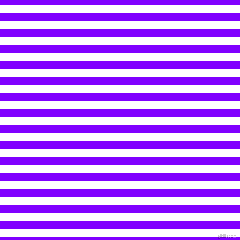 horizontal lines stripes, 16 pixel line width, 16 pixel line spacing, White and Electric Indigo horizontal lines and stripes seamless tileable