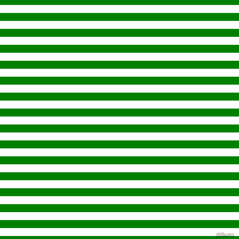horizontal lines stripes, 16 pixel line width, 16 pixel line spacing, White and Green horizontal lines and stripes seamless tileable