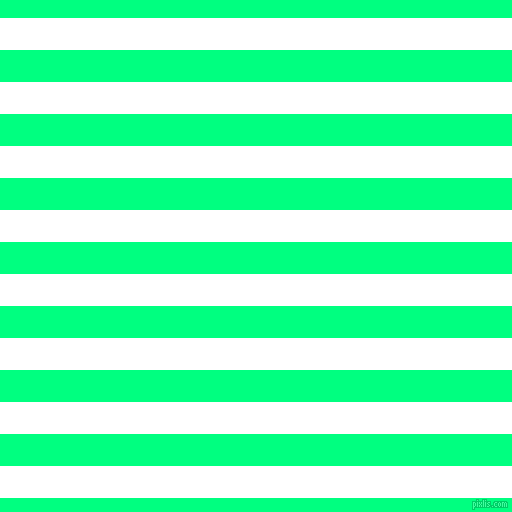 horizontal lines stripes, 32 pixel line width, 32 pixel line spacing, White and Spring Green horizontal lines and stripes seamless tileable