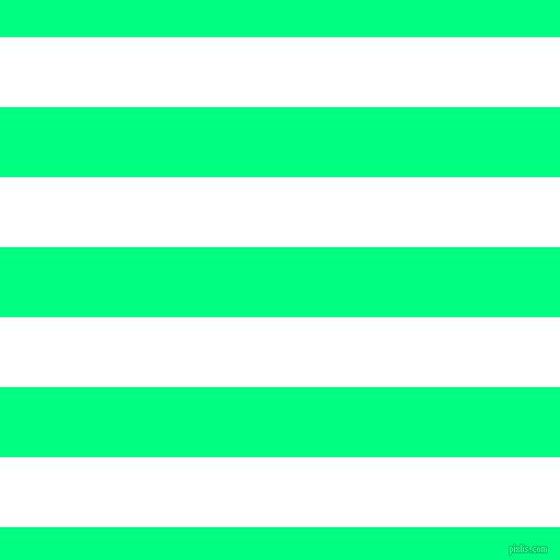horizontal lines stripes, 64 pixel line width, 64 pixel line spacing, White and Spring Green horizontal lines and stripes seamless tileable