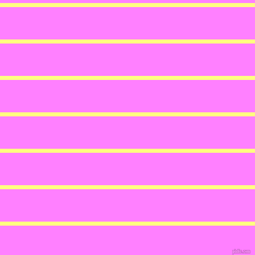 horizontal lines stripes, 8 pixel line width, 64 pixel line spacing, Witch Haze and Fuchsia Pink horizontal lines and stripes seamless tileable