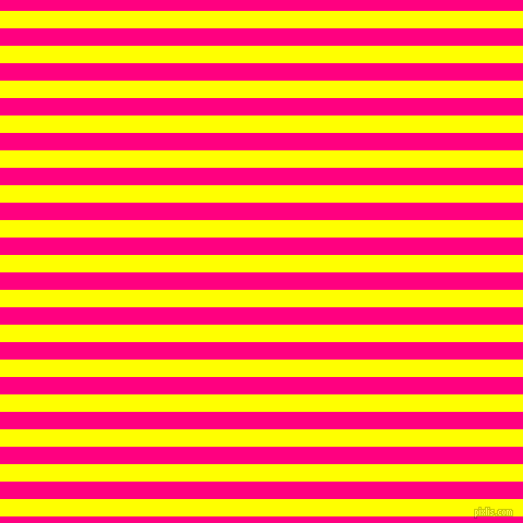 horizontal lines stripes, 16 pixel line width, 16 pixel line spacing, Yellow and Deep Pink horizontal lines and stripes seamless tileable