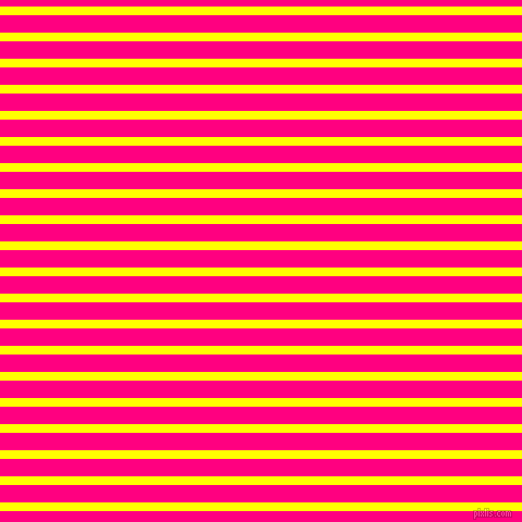 horizontal lines stripes, 8 pixel line width, 16 pixel line spacing, Yellow and Deep Pink horizontal lines and stripes seamless tileable
