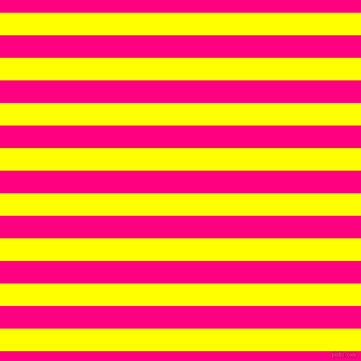horizontal lines stripes, 32 pixel line width, 32 pixel line spacing, Yellow and Deep Pink horizontal lines and stripes seamless tileable