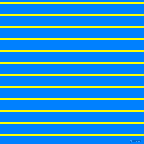 horizontal lines stripes, 8 pixel line width, 32 pixel line spacing, Yellow and Dodger Blue horizontal lines and stripes seamless tileable