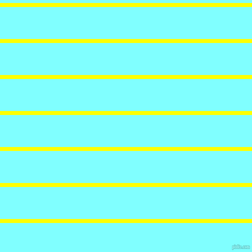 horizontal lines stripes, 8 pixel line width, 64 pixel line spacing, Yellow and Electric Blue horizontal lines and stripes seamless tileable