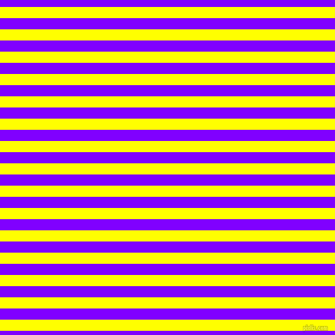 horizontal lines stripes, 16 pixel line width, 16 pixel line spacing, Yellow and Electric Indigo horizontal lines and stripes seamless tileable