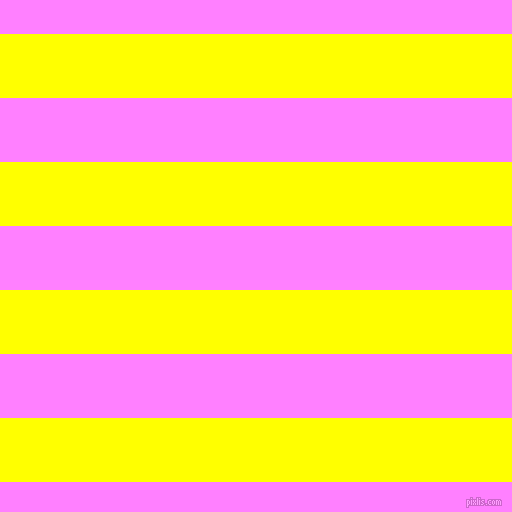 horizontal lines stripes, 64 pixel line width, 64 pixel line spacing, Yellow and Fuchsia Pink horizontal lines and stripes seamless tileable