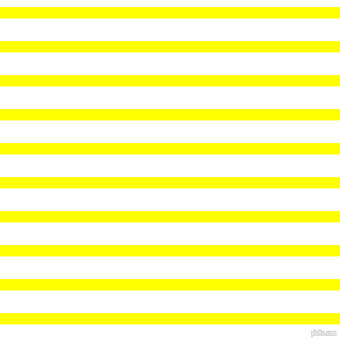 horizontal lines stripes, 16 pixel line width, 32 pixel line spacing, Yellow and White horizontal lines and stripes seamless tileable